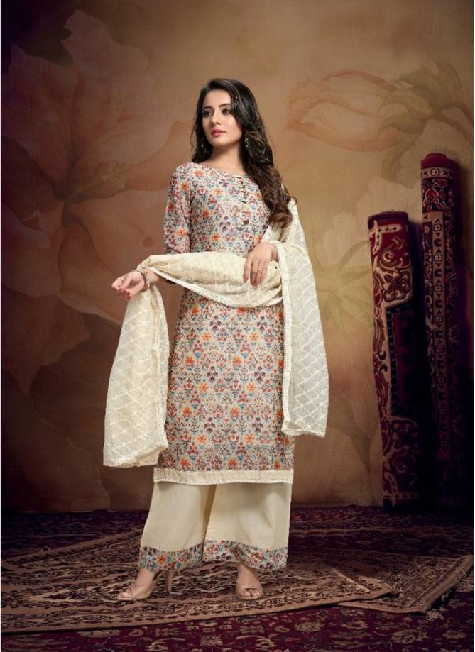 Viva Fashion Kalamkari Vol 1 Latest Traditional Festival Wear Chanderi Dress Material With Seni Cotton Dupatta Collection 
